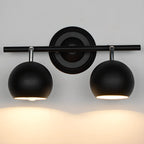 Adjustable Modern Linear Iron Globe Track Wall Sconce