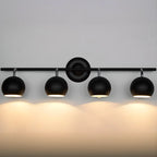Adjustable Modern Linear Iron Globe Track Wall Sconce