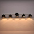Adjustable Modern Linear Iron Globe Track Wall Sconce