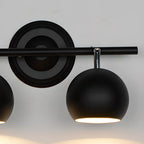Adjustable Modern Linear Iron Globe Track Wall Sconce