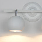 Adjustable Modern Linear Iron Globe Track Wall Sconce