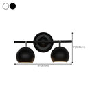 Adjustable Modern Linear Iron Globe Track Wall Sconce