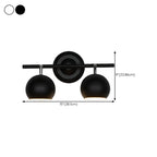 Adjustable Modern Linear Iron Globe Track Wall Sconce