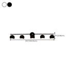 Adjustable Modern Linear Iron Globe Track Wall Sconce