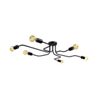 Industrial Branch Metal Semi Flush Ceiling Light