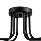 Industrial Branch Metal Semi Flush Ceiling Light