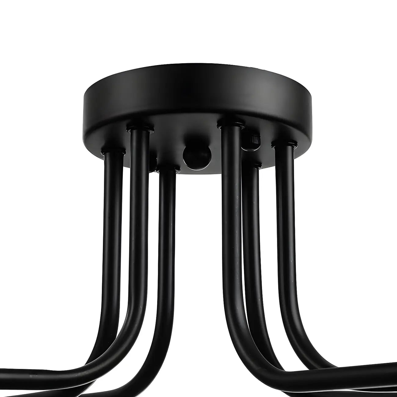 Industrial Branch Metal Semi Flush Ceiling Light