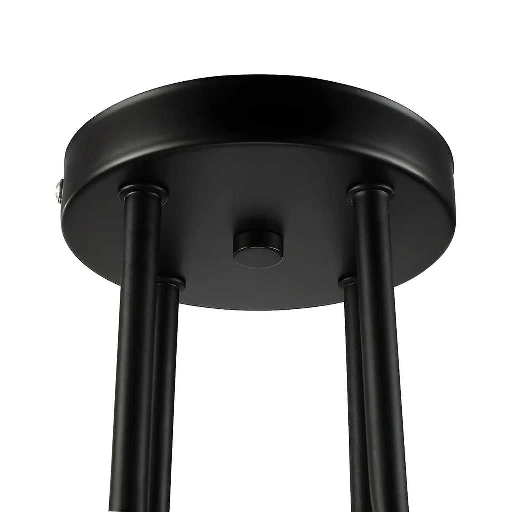 Industrial Branch Metal Semi Flush Ceiling Light