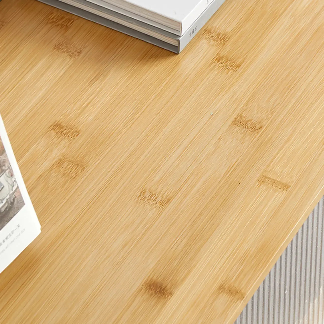 55 Natural Wood Sliding Glass Door TV Stand with Drawers