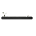 63 Black Rectangle Wood Cable Management TV Stand