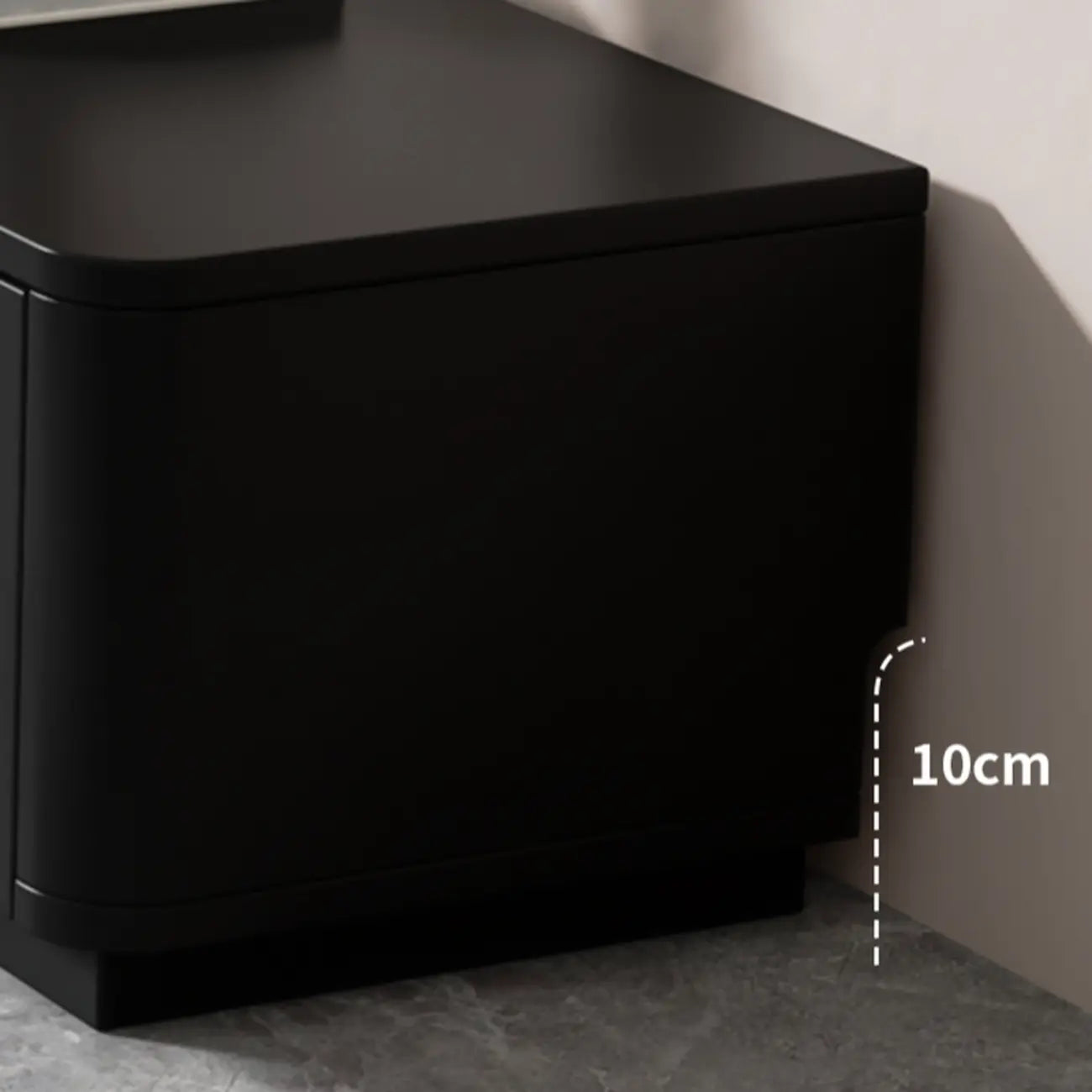 63 Black Rectangle Wood Cable Management TV Stand