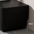 63 Black Rectangle Wood Cable Management TV Stand