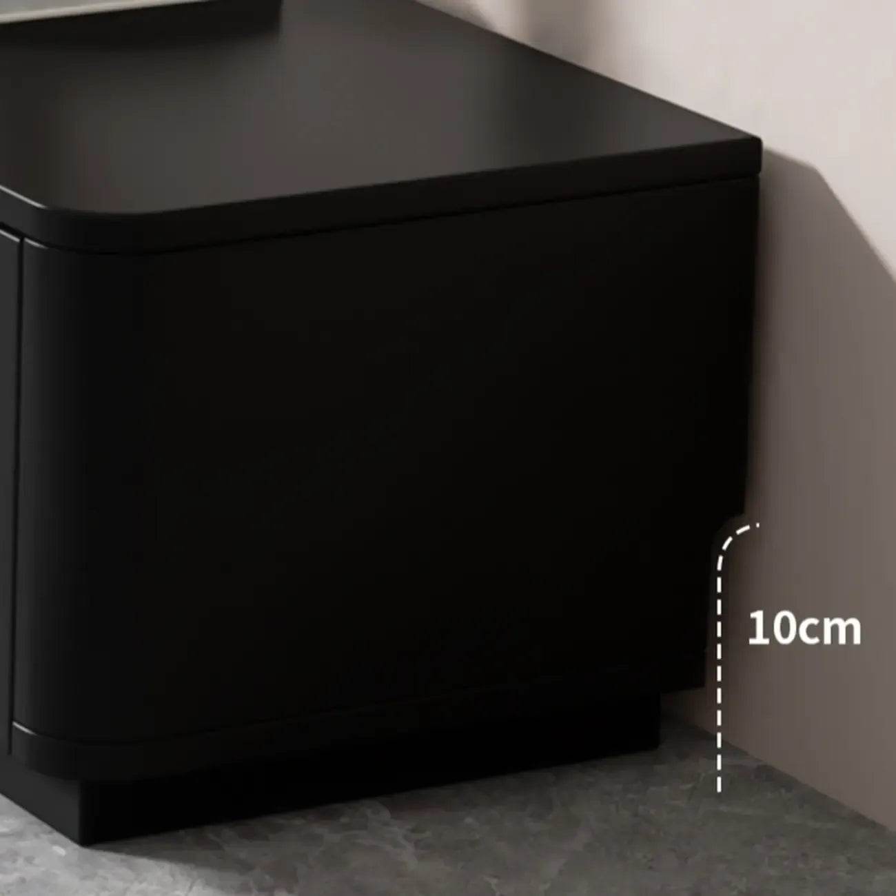 63 Black Rectangle Wood Cable Management TV Stand