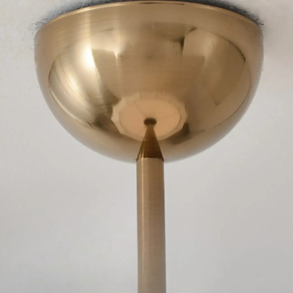 Vintage White Fabric Dome Shade Elegant Chandelier