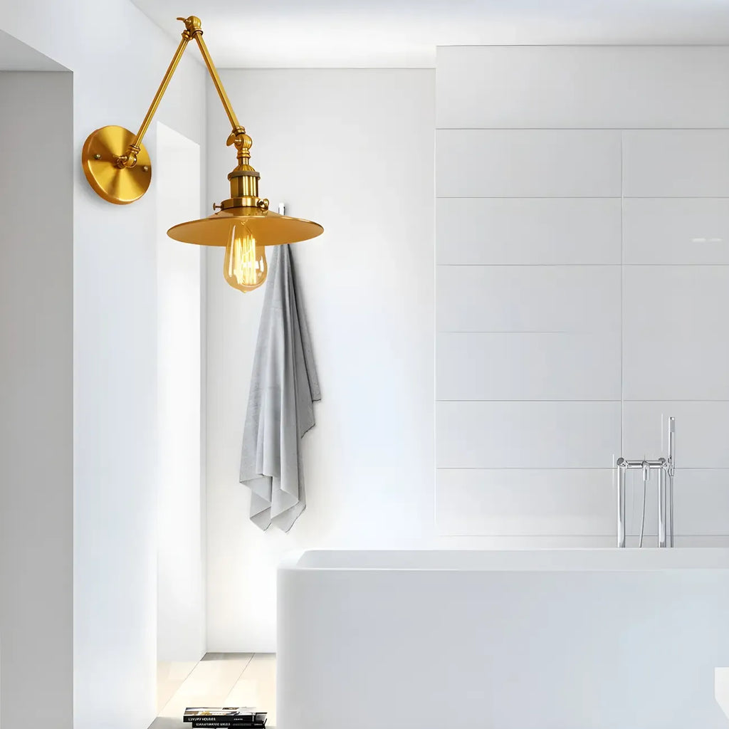 5 Inch Industrial LED Swing Arm Wall Sconce with 4 Colors