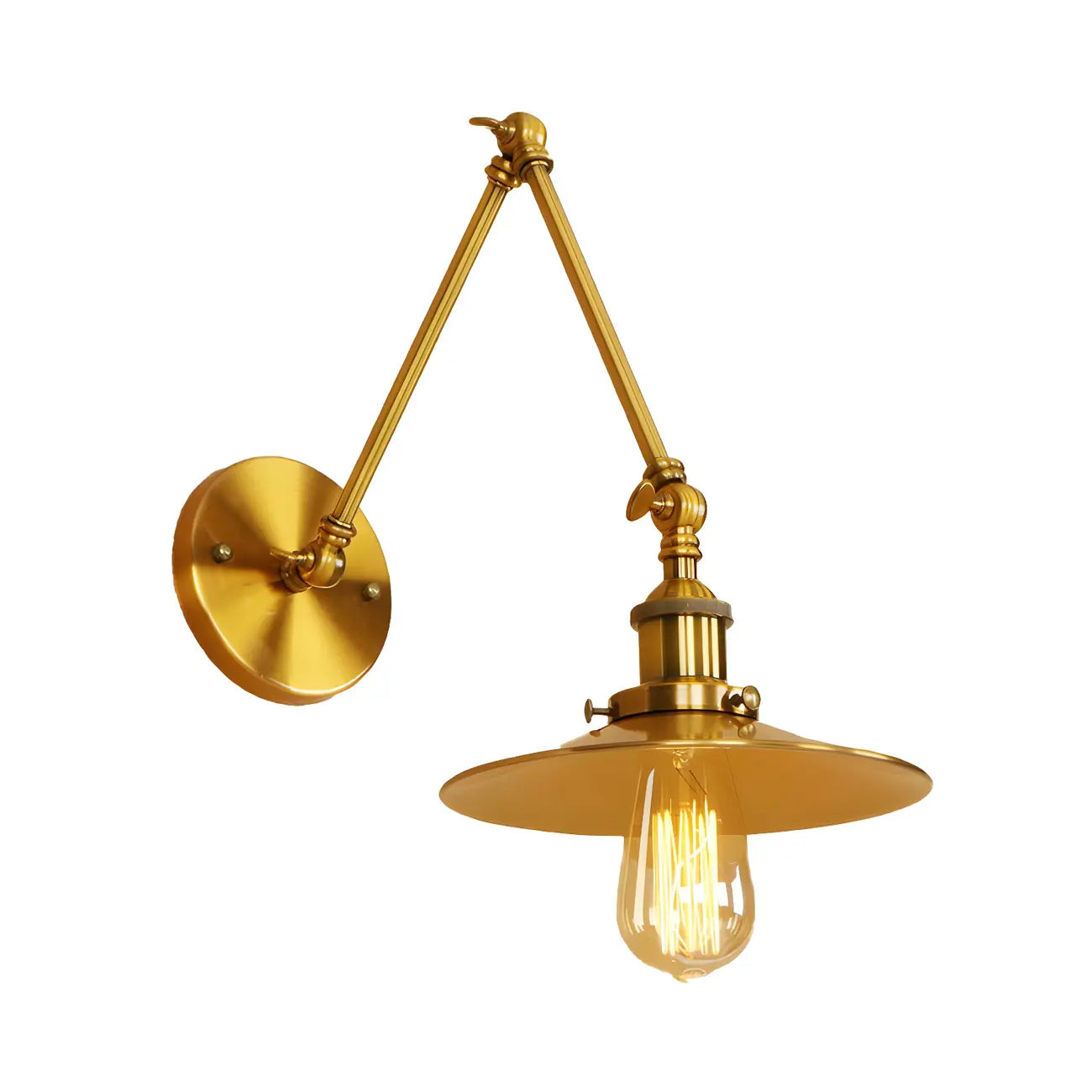 5 Inch Industrial LED Swing Arm Wall Sconce with 4 Colors