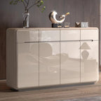 Cream White Wood Shoe Cabinet with Drawer for Entryway