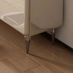 Cream White Wood Shoe Cabinet with Drawer for Entryway