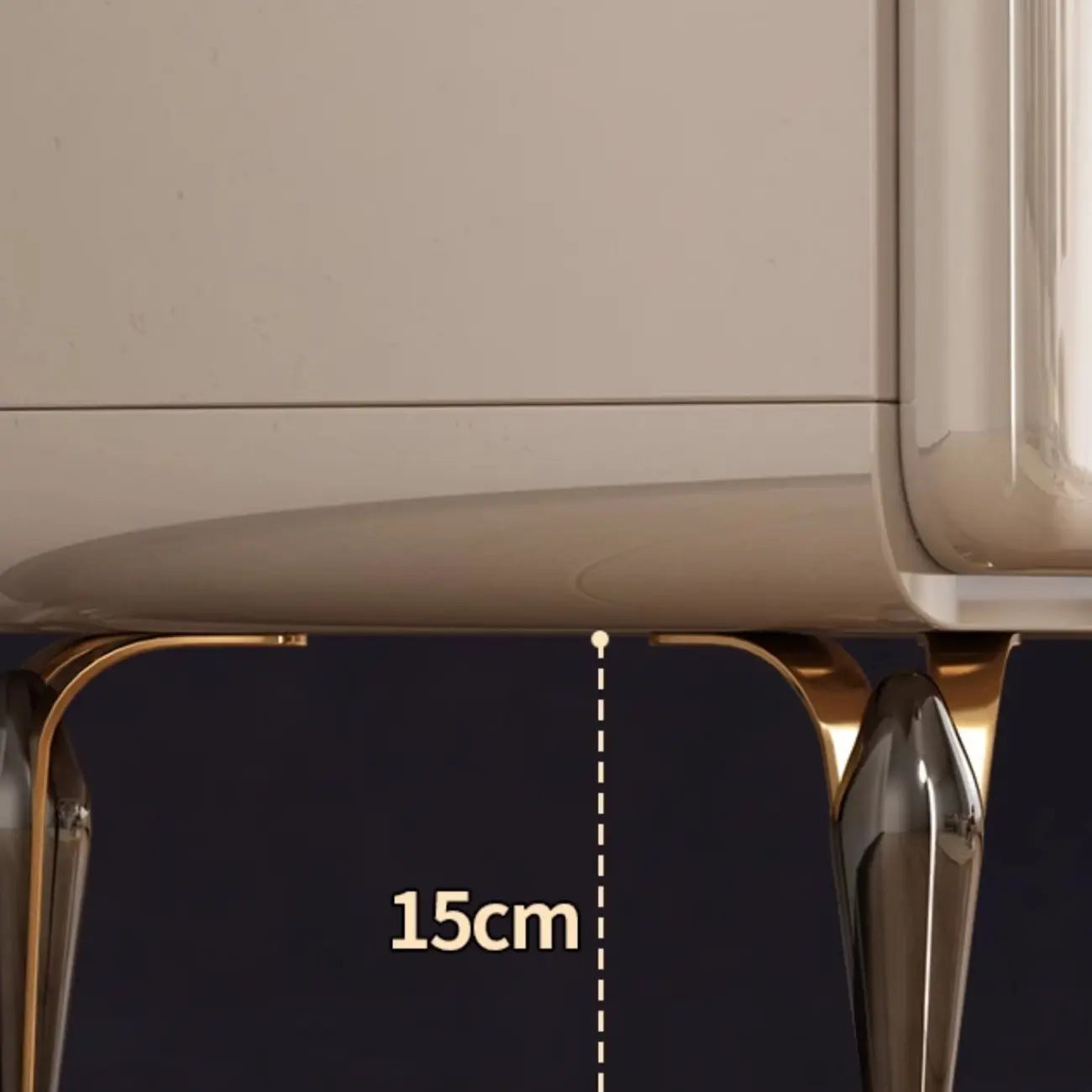 Cream White Wood Shoe Cabinet with Drawer for Entryway