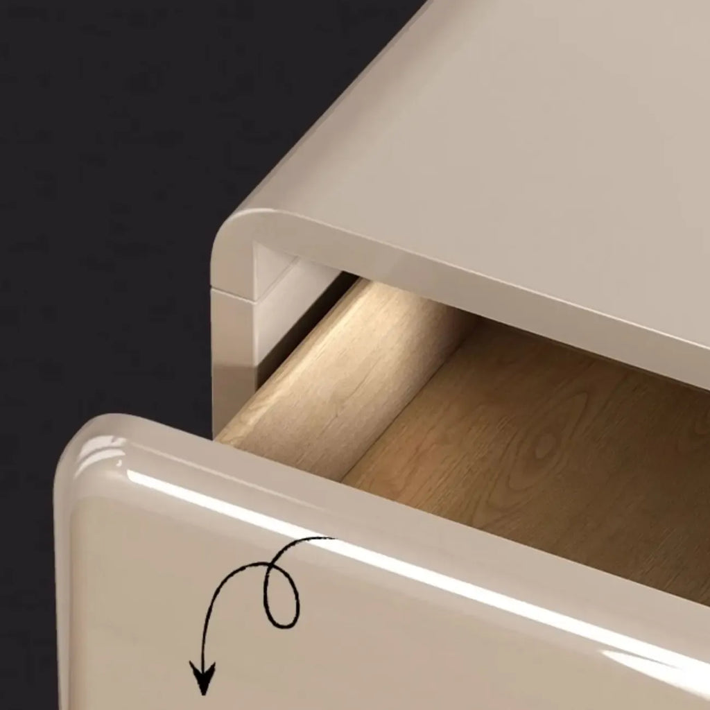 Cream White Wood Shoe Cabinet with Drawer for Entryway