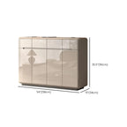 Cream White Wood Shoe Cabinet with Drawer for Entryway