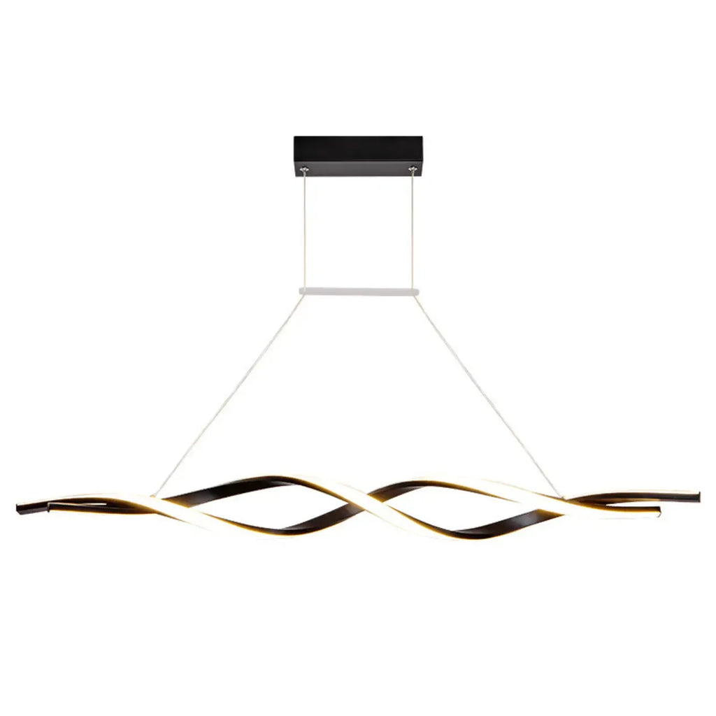 Modern Metal Linear LED Island Pendant Light for Kitchen