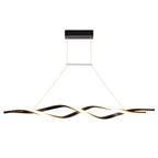 Modern Metal Linear LED Island Pendant Light for Kitchen