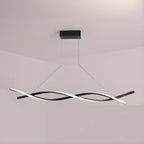 Modern Metal Linear LED Island Pendant Light for Kitchen