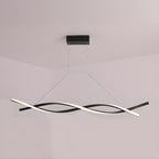Modern Metal Linear LED Island Pendant Light for Kitchen