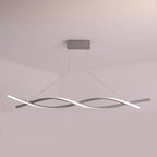 Modern Metal Linear LED Island Pendant Light for Kitchen