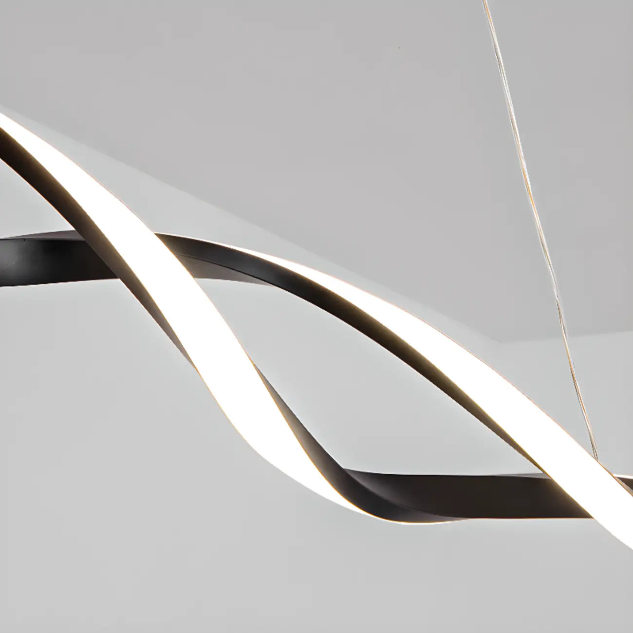 Modern Metal Linear LED Island Pendant Light for Kitchen