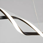 Modern Metal Linear LED Island Pendant Light for Kitchen