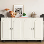 Black Metal Shoe Cabinet with Adjustable Shelves