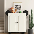 Black Metal Shoe Cabinet with Adjustable Shelves