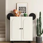 Black Metal Shoe Cabinet with Adjustable Shelves