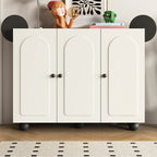 Black Metal Shoe Cabinet with Adjustable Shelves