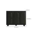 Black Metal Shoe Cabinet with Adjustable Shelves