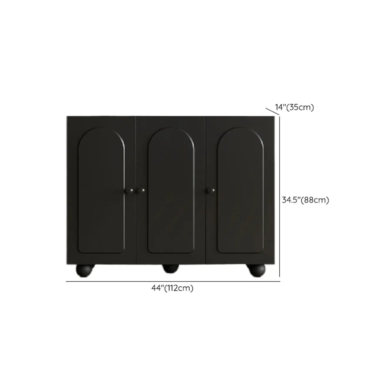 Black Metal Shoe Cabinet with Adjustable Shelves