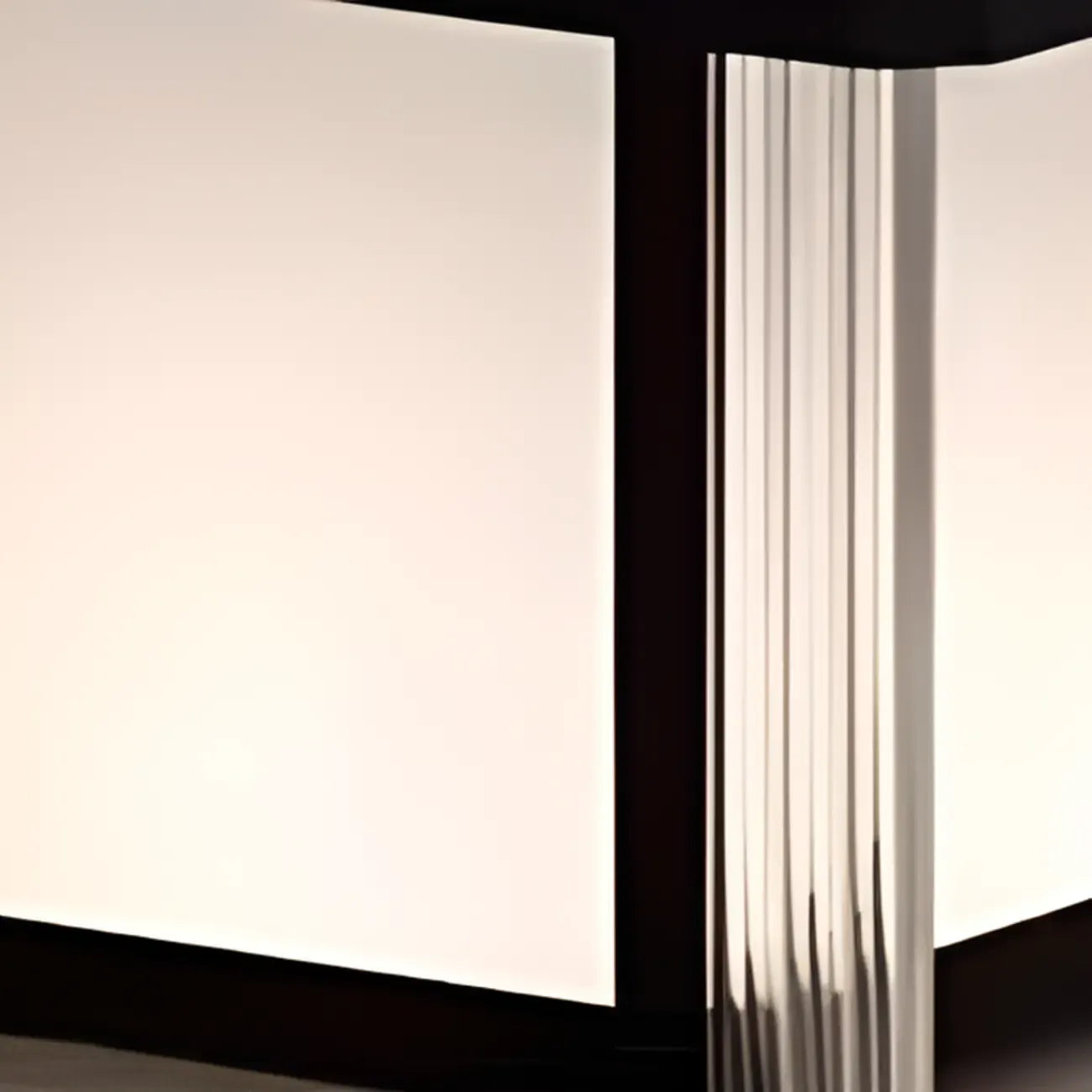 Modern Rectangle Black Solar Outdoor Post Lights