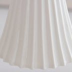 Vintage Chrome Classic White Ceramic Chandelier