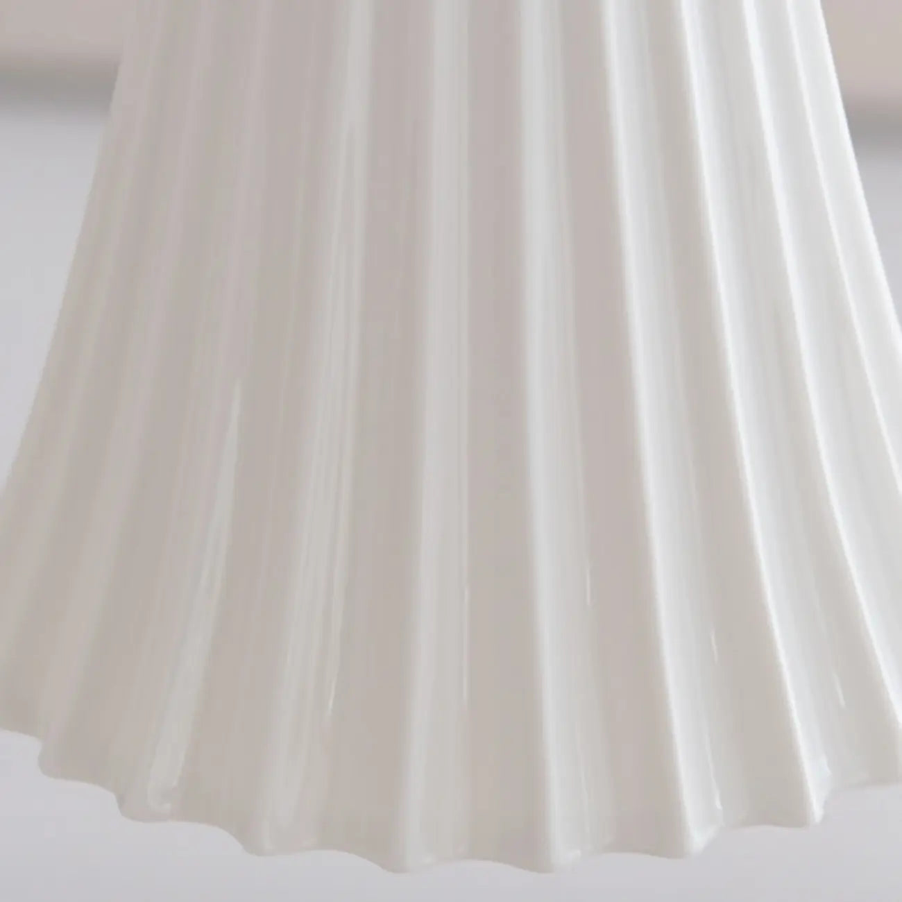 Vintage Chrome Classic White Ceramic Chandelier