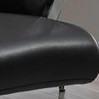 Black Leather Tilt Swivel Office Chair