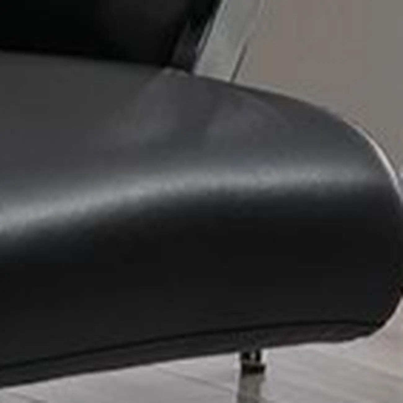 Black Leather Tilt Swivel Office Chair
