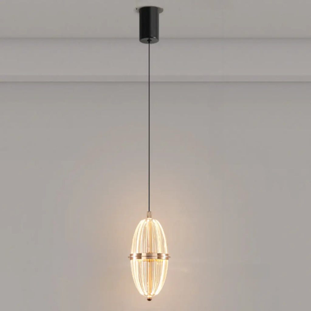 Mini Adjustable Clear Acrylic LED Dining Pendant Light