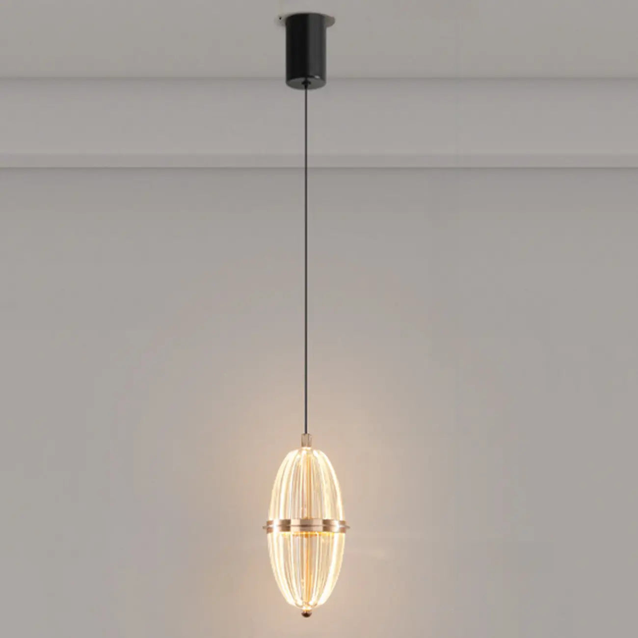 Mini Adjustable Clear Acrylic LED Dining Pendant Light