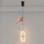 Mini Adjustable Clear Acrylic LED Dining Pendant Light