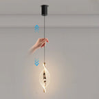 Mini Adjustable Clear Acrylic LED Dining Pendant Light