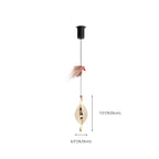 Mini Adjustable Clear Acrylic LED Dining Pendant Light