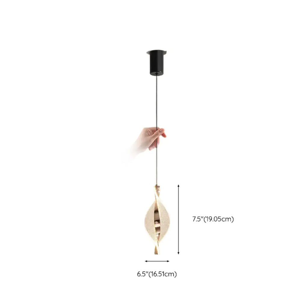 Mini Adjustable Clear Acrylic LED Dining Pendant Light