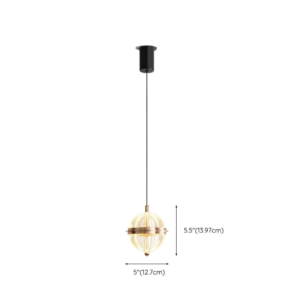 Mini Adjustable Clear Acrylic LED Dining Pendant Light
